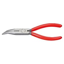 Knipex 2521160SBA Angled Chain Nose Pliers with Cutter , 6.25 Inch