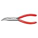 Knipex 2521160SBA Angled Chain Nose Pliers with Cutter , 6.25 Inch
