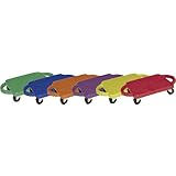 Champion Sports Multi-Colored Standard Scooter Board with Handles (Set of 6)