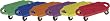 Champion Sports Multi-Colored Standard Scooter Board with Handles (Set of 6)
