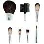 7 Pcs Makeup Set Foundation Blush Cosmetic Brush w/ Case Kit