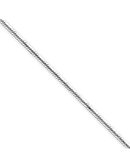 1.65mm, Sterling Silver, Octagon Snake Chain, 20 inch