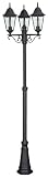 Review Philips Lighting Limited 15025/30/10 / Philips Massive Zagreb 3 Headed Post - Black