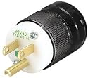 Marinco 8215 NEMA Hospital-Grade Plug 15A 125V Black