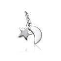 TrendToGo Sterling Silver Star Moon Charm
