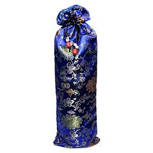 Protective Silk Mahjong Rack and Pusher Bag (Blue)