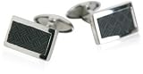 Rubber Stainless Steel Cufflinks