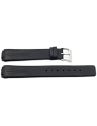 Genuine Black Leather 20mm Replacement Strap for Skagen Watch 433lslb, 433lsl1, 433lslc - Attaches with Spring Bars