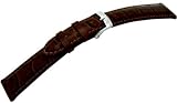 MORELLATO (モレラート) 時計バンド LOUISIANE 20mm ダークブラウン 牛革アリゲーター型押し U1172 434 034 020