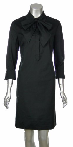 Elie Tahari Cotton Stretch Mariah Tunic Dress Black S