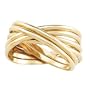 14K Yellow Gold 6-Band Rolling Ring