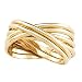14K Yellow Gold 6-Band Rolling Ring