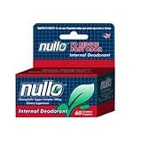 Nullo Internal Deodorant Tablets Controls Body Odors Safely and Effectively - 60 Ea