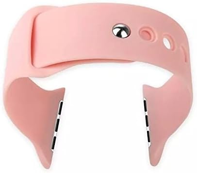 Apple Watch Band,38mm Genuine TPU Leather Strap Wrist Band Replacement W/ Metal Clasp for Apple Watch Sport Edition 38mm