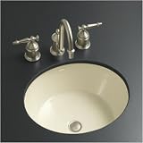 Bundle-79 Iron Flute Bathroom Sink (Set of 2) Finish: Almond