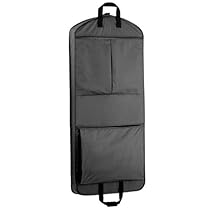 Hot Sale WallyBags 52 Inch Extra Capacity Garment Bag with Pockets, Black, One Size