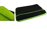 rooCASE Super Bubble Neoprene (Neon Green / Black) Sleeve Case for Apple MacBook Pro MC374LL/A MC375LL/A 13.3-Inch Laptop