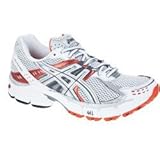 Asics Gel Pulse 3W Laufschuh Damen Farbe: weiß/silber/orange, Größe: 40.5