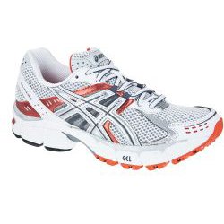 Asics Gel Pulse 3W Laufschuh Damen Farbe: weiß/silber/orange, Größe: 40.5