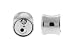 Stainless Steel Double Flare Plug - Soda Can - 25mm - Sold as a Pair