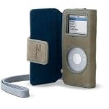 Belkin Suede Folio Case for iPod nano 1G, 2G (Tan/Blue)
