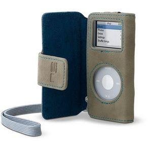 Belkin Suede Folio Case for iPod nano 1G, 2G (Tan/Blue)