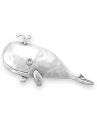 Whale Pin Brooch Pendant Artisan Designer Sterling Silver
