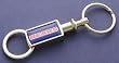 Chicago Bears Gold Tone Valet Keychain
