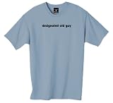 designated old guy 100% Cotton Unisex Tee with funny Age Happens joke text
