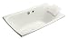 KOHLER K-11343-G-0 Escale BubbleMassage Bath, White