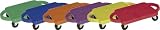 Champion Sports Multi-Colored Standard Scooter Board with Handles (Set of 6)