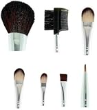7 Pcs Makeup Set Foundation Blush Cosmetic Brush w/ Case Kit