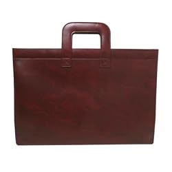 Portfolio With Handles, 17 1/2"x11 1/2", Burgundy (SPR01741) Category: Briefcases