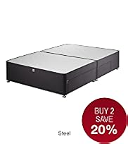Classic Sprung Divan with 2 Small + 2 Large Drawers