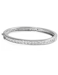 Sterling Silver Clear CZ Bangle Bracelet Dimension 60mm(2.4")