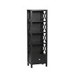 Delano Narrow Bookcase - Antique Black