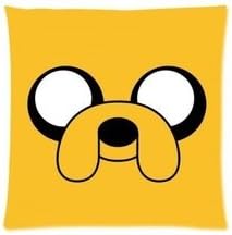 Guse case Cotton Cute Dog Throw Pillow Case Home Custom Cushion Cover 18 X 18 Inch One Side