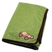 Zoom Zoom Checkered Velboa Blanket