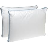 Perfect Fit Firm Density King Size 233 Thread-Count Quilted Sidewall Pillow 2 Pack, White