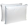 Perfect Fit Firm Density Standard Size 233 Thread-Count Quilted Sidewall Pillow 2 Pack, White