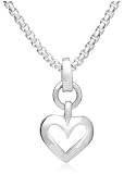 Sterling Silver Heart Pendant by Zina, 17