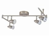Hochwertiger Moderner Halogenstrahler “Steel” 4 flg, verstellbar, schwenkbar mit zwei Gelenken