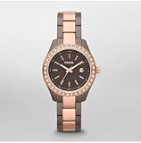 Fossil Stella Mini Stainless Steel Watch - Brown and Rose