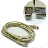 アクロス USBケーブル 3m Aタイプ オス-Bタイプ オス アイボリー シールド線20AWG ASB803の画像
