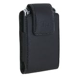 Vertical Leather Pouch Case OEM for Blackberry Tour 9530 (Black)