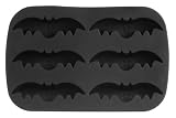 Premier Housewares - Moules à gâteaux "Chauve-souris" - 6 moules - Silicone - Anti-adhésif - Noir (Import Grande Bretagne)