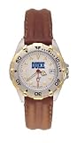 Duke Blue Devils All Star Ladies Black Leather Strap Watch