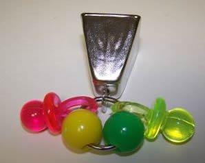 AC 087HL Ring-a-Ling Large 3.25in x 1.75in Hand Held Bird Toy