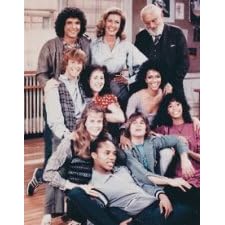DEBBIE ALLEN AS LYDIA GRANT, LEE CURRERI AS BRUNO MARTELLI, ERICA GIMPEL AS COCO HERNANDEZ, ALBERT HAGUE AS MR. BENJAMIN SHOROFSKY, CARLO IMPERATO AS DANNY AMATULLO, CAROL MAY JENKINS AS ELIZABETH SHERWOOD, VALERIE LANDSBURG AS DORIS RENE SCHWARTZ, P.R. PAUL AS MONTGOMERY MACNEIL, GENE ANTH RAY AS LEROY JOHNSON, LORI SINGER AS JULIE MILLER FROM FAME #1 - COLOUR Movie Photo - MEDIUM Size Print - SIZE 14x11" (36x28cm)