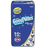 Goodnites Boys Convertibles Diaper-Pants, Small- Medium Jambo pack 21800 - 17 pants / pack, 4packs
